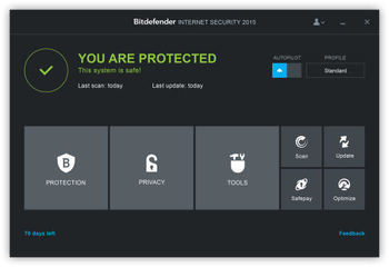 Bitdefender Internet Security 2015 screenshot