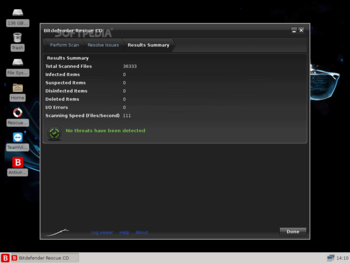 BitDefender Rescue CD screenshot 4