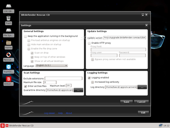 BitDefender Rescue CD screenshot 9