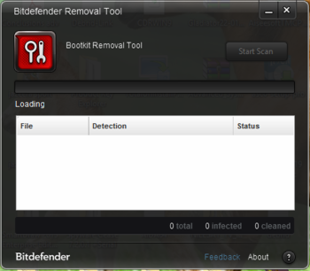 Bitdefender Rootkit Remover  screenshot