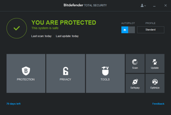 Bitdefender Total Security Beta screenshot
