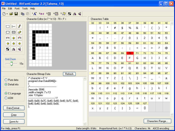 BitFontCreator screenshot 2