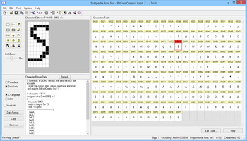 BitFontCreator Latin screenshot