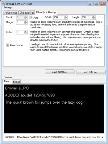 Bitmap Font Generator screenshot 2