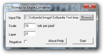 Bitmap to Eagle Converter screenshot