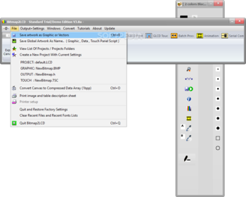 Bitmap2LCD Standard Edition screenshot 17