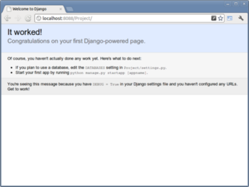 BitNami DjangoStack screenshot 2