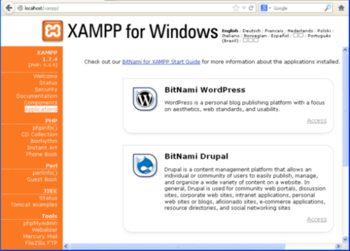 BitNami for XAMPP screenshot