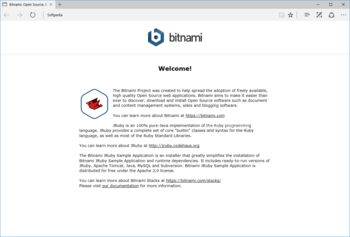 BitNami JRubyStack screenshot 3