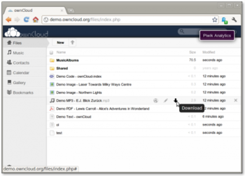 BitNami ownCloud Stack screenshot