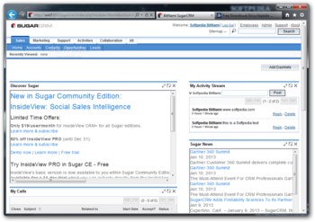 BitNami SugarCRM screenshot