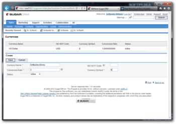 BitNami SugarCRM screenshot 10