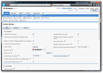 BitNami SugarCRM screenshot 8