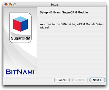 BitNami SugarCRM Stack screenshot