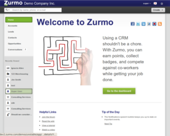 BitNami Zurmo screenshot 2