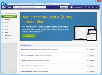 BitNami Zurmo Stack screenshot 12