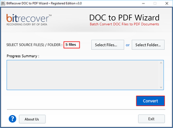 BitRecover DOC to PDF Wizard screenshot 4