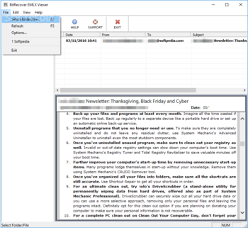 BitRecover EMLX Viewer screenshot 2