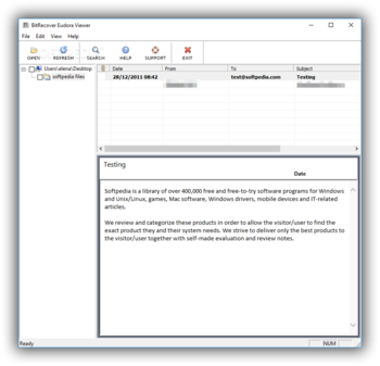 BitRecover Eudora Viewer screenshot