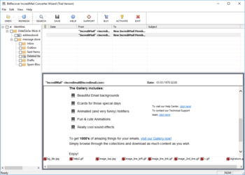 BitRecover IncrediMail Converter Wizard screenshot