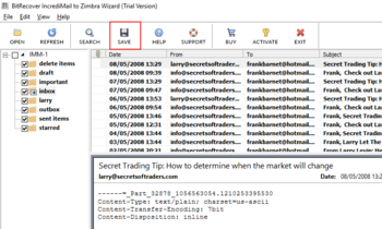 BitRecover IncrediMail to Zimbra Wizard screenshot 3