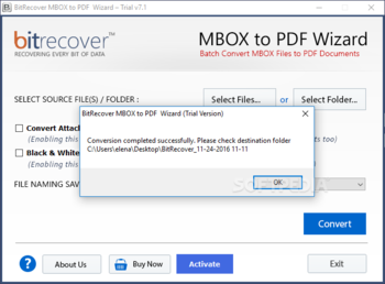 BitRecover MBOX to PDF Wizard screenshot 3