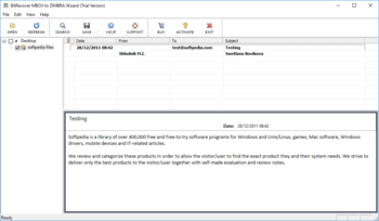 BitRecover MBOX to Zimbra Wizard screenshot