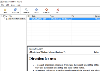 BitRecover MHT Viewer screenshot