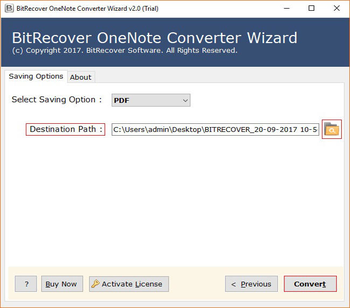 BitRecover OneNote Converter Wizard screenshot 2