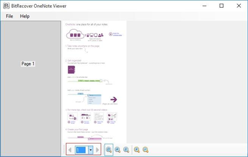 BitRecover OneNote Viewer screenshot