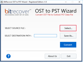 BitRecover OST to PST Wizard screenshot 3