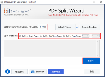 BitRecover PDF Split Wizard screenshot 4