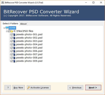 BitRecover PSD Converter Wizard screenshot 3