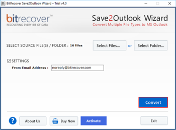 BitRecover Save2Outlook Wizard screenshot 3