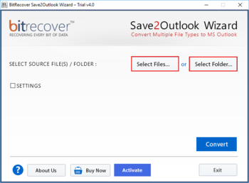 BitRecover Save2Outlook Wizard screenshot 4