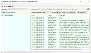 BitRecover Skype Chat Viewer screenshot 3