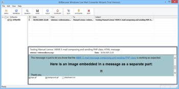Bitrecover Windows Live Mail Converter Wizard screenshot
