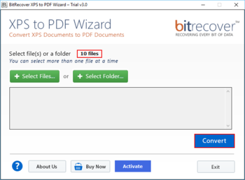BitRecover XPS to PDF Wizard screenshot