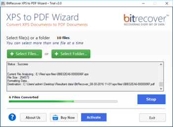 BitRecover XPS to PDF Wizard screenshot 3