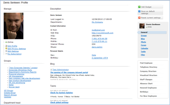 Bitrix Intranet screenshot 4