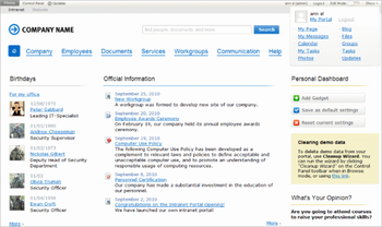 Bitrix Intranet Portal screenshot