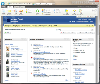 Bitrix Intranet Portal screenshot