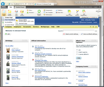 Bitrix Intranet Portal screenshot 2