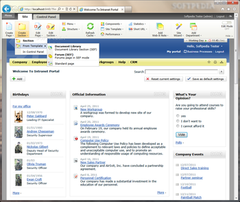 Bitrix Intranet Portal screenshot 3