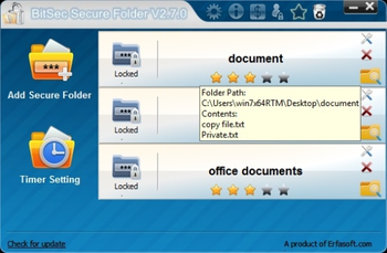 BitSec Secure Folder  screenshot