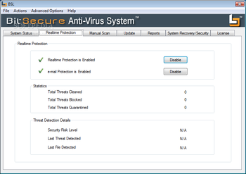 BitSecure AntiVirus System screenshot 2