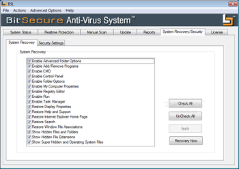 BitSecure AntiVirus System screenshot 7