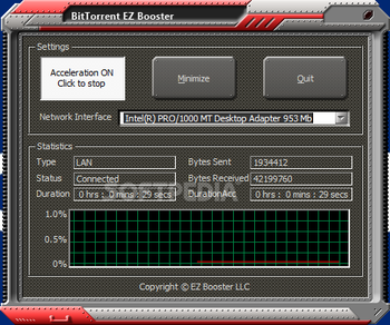 BitTorrent EZ Booster screenshot