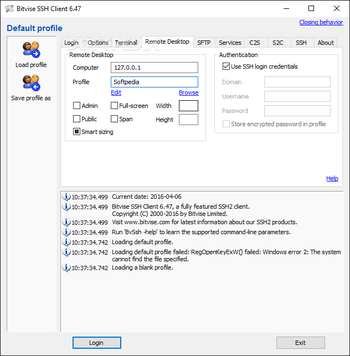 Bitvise SSH Client screenshot 4