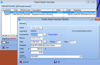 BizBox Fixed Assets screenshot 5